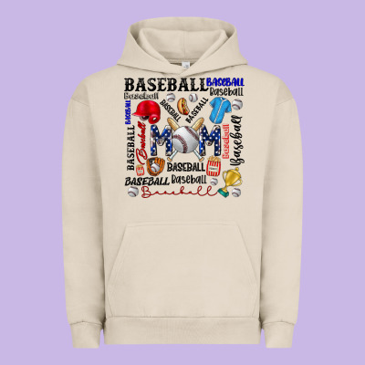 Baseball Mom Urban Hoodie Designed By Cowhidedigitalart