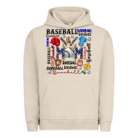 Pigment French Oak baseball mom Urban Hoodie - CowhideDigitalArt