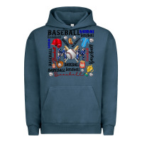Pigment Midnight Navy baseball mom Urban Hoodie - CowhideDigitalArt