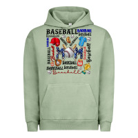 Pigment Oil Green baseball mom Urban Hoodie - CowhideDigitalArt