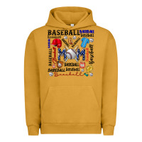 Pigment Peanut Butter baseball mom Urban Hoodie - CowhideDigitalArt