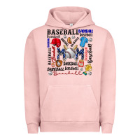 Pigment Salmon baseball mom Urban Hoodie - CowhideDigitalArt