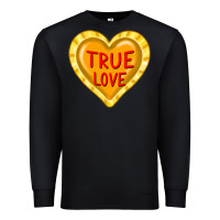 Black valentine's day hearts Premium Sweatshirt - FaDigitalArtStudio