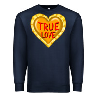 Navy valentine's day hearts Premium Sweatshirt - FaDigitalArtStudio