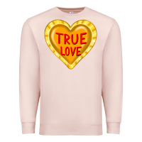 Pale Pink valentine's day hearts Premium Sweatshirt - FaDigitalArtStudio