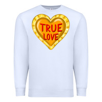 White valentine's day hearts Premium Sweatshirt - FaDigitalArtStudio