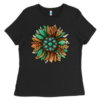 Black thanksgiving fall sunflower Ladies Tee - Jasminsmagicworld