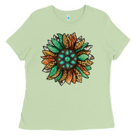 Matcha thanksgiving fall sunflower Ladies Tee - Jasminsmagicworld