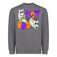 Storm Hey Boo with Ghost Cats Heavyweight Sweatshirt - texasbilliewilder