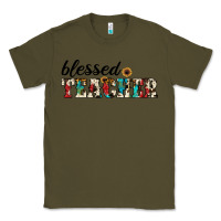 Army Green blessed teacher Classic Tee - JahusDesignShop