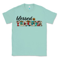 Seafoam blessed teacher Classic Tee - JahusDesignShop