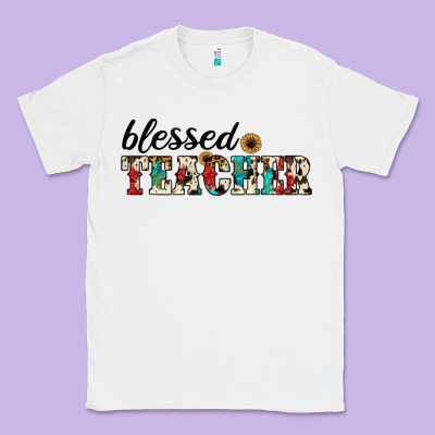 Blessed Teacher Classic Tee Designed By Jahusdesignshop