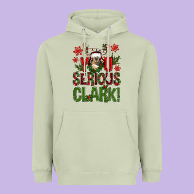 You Serious Clark With Deer Bbs Heavyweight Hoodie Designed By Bundleandbundleshop
