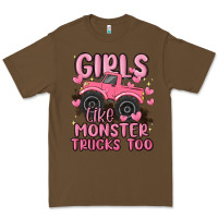 Cacao girls like monster trucks too Premium Tee - MaliasSmallBusiness