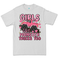 Dove Grey girls like monster trucks too Premium Tee - MaliasSmallBusiness