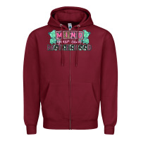 Burgundy Mind your own Motherhood  Mother's Day Zipper Hoodie - CowGirlArtShop