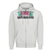Dove Grey Mind your own Motherhood  Mother's Day Zipper Hoodie - CowGirlArtShop