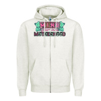 Oatmeal Heather Mind your own Motherhood  Mother's Day Zipper Hoodie - CowGirlArtShop