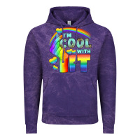 Cloud Purple Lgbtq İ'm Cool With İt Vintage Hoodie - BundleAndBundleShop