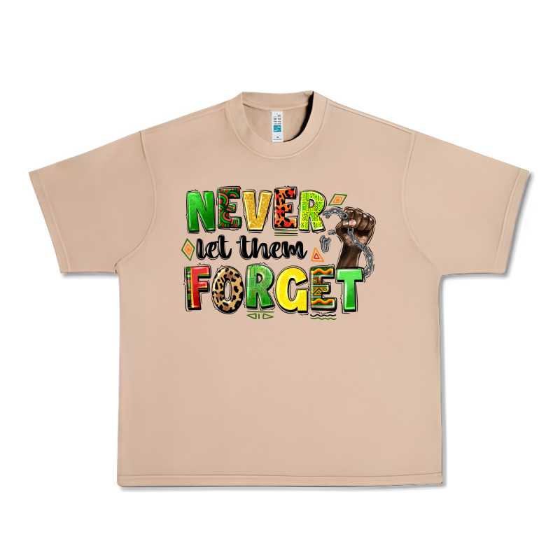 Never Let Them Forget Juneteenth Urban Heavy Tee by LillyAllenDesigns | Teevron