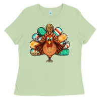 Matcha thanksgiving turkey Ladies Tee - Jasminsmagicworld