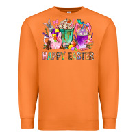Carrot Happy Easter Coffee Cups With Bunny Premium Sweatshirt - BundleAndBundleShop