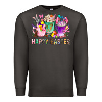 Smoke Happy Easter Coffee Cups With Bunny Premium Sweatshirt - BundleAndBundleShop
