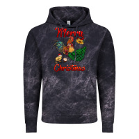 Cloud Black merry christmas chickens Vintage Hoodie - RanaPortraitStore