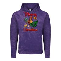 Cloud Purple merry christmas chickens Vintage Hoodie - RanaPortraitStore