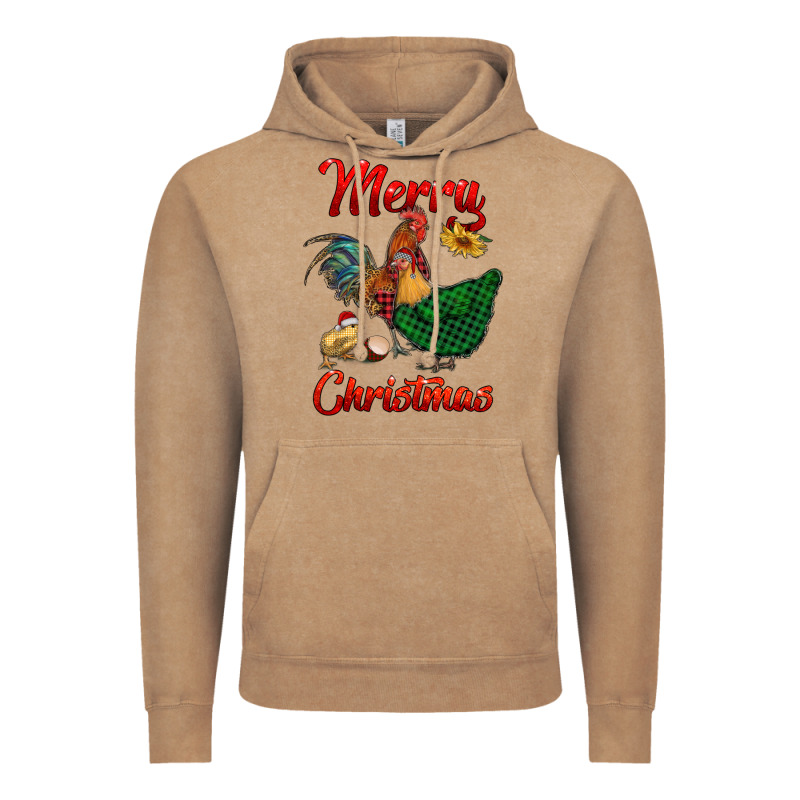 Merry Christmas Chickens Vintage Hoodie by RanaPortraitStore | Teevron