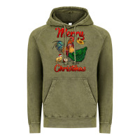 Vintage Olive merry christmas chickens Vintage Hoodie - RanaPortraitStore