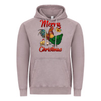 Vintage Zinc merry christmas chickens Vintage Hoodie - RanaPortraitStore