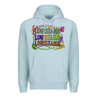 Blue Mist louisiana louisiana louisiana mardi gras Premium Hoodie - OliviaCreatesArt
