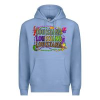 Colony Blue louisiana louisiana louisiana mardi gras Premium Hoodie - OliviaCreatesArt
