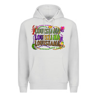 Dove Grey louisiana louisiana louisiana mardi gras Premium Hoodie - OliviaCreatesArt