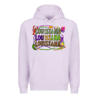 Lilac louisiana louisiana louisiana mardi gras Premium Hoodie - OliviaCreatesArt