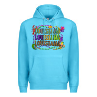 Ocean Blue louisiana louisiana louisiana mardi gras Premium Hoodie - OliviaCreatesArt