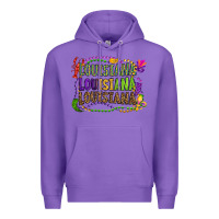 Purple louisiana louisiana louisiana mardi gras Premium Hoodie - OliviaCreatesArt
