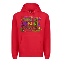 Red louisiana louisiana louisiana mardi gras Premium Hoodie - OliviaCreatesArt