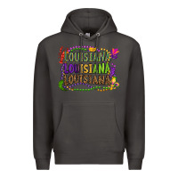 Smoke louisiana louisiana louisiana mardi gras Premium Hoodie - OliviaCreatesArt