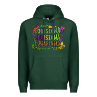 Sports Green louisiana louisiana louisiana mardi gras Premium Hoodie - OliviaCreatesArt