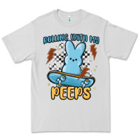Dove Grey skateboard bunny Premium Tee - MaliasSmallBusiness