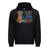 Black just a latte moody Urban Hoodie - CowhideDigitalArt
