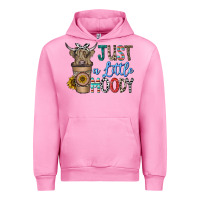Fuchsia Pink just a latte moody Urban Hoodie - CowhideDigitalArt