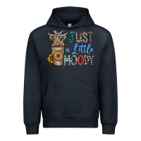 Navy just a latte moody Urban Hoodie - CowhideDigitalArt
