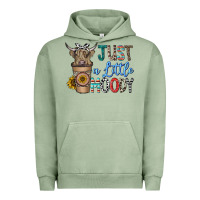 Pigment Oil Green just a latte moody Urban Hoodie - CowhideDigitalArt