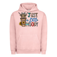 Pigment Salmon just a latte moody Urban Hoodie - CowhideDigitalArt