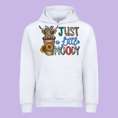 Just A Latte Moody Urban Hoodie Designed By Cowhidedigitalart