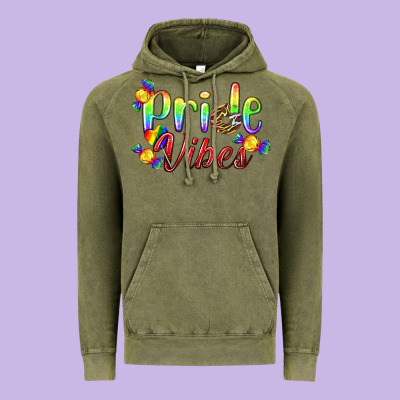 Pride Vibes Lgbtq Vintage Hoodie Designed By Bundleandbundleshop