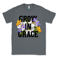 Charcoal Heather Grow In Grace Classic Tee - LillyAllenDesigns